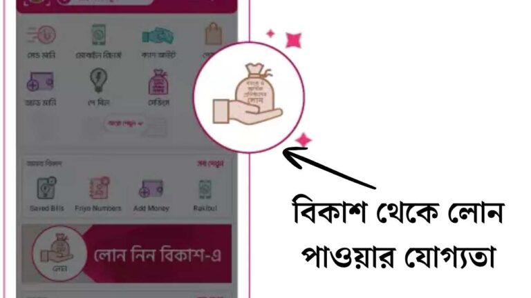 বিকাশ থেকে লোন পাওয়ার যোগ্যতা